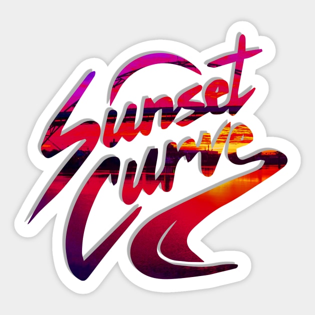 Sunset Curve | CityArt Sticker by SparkleArt